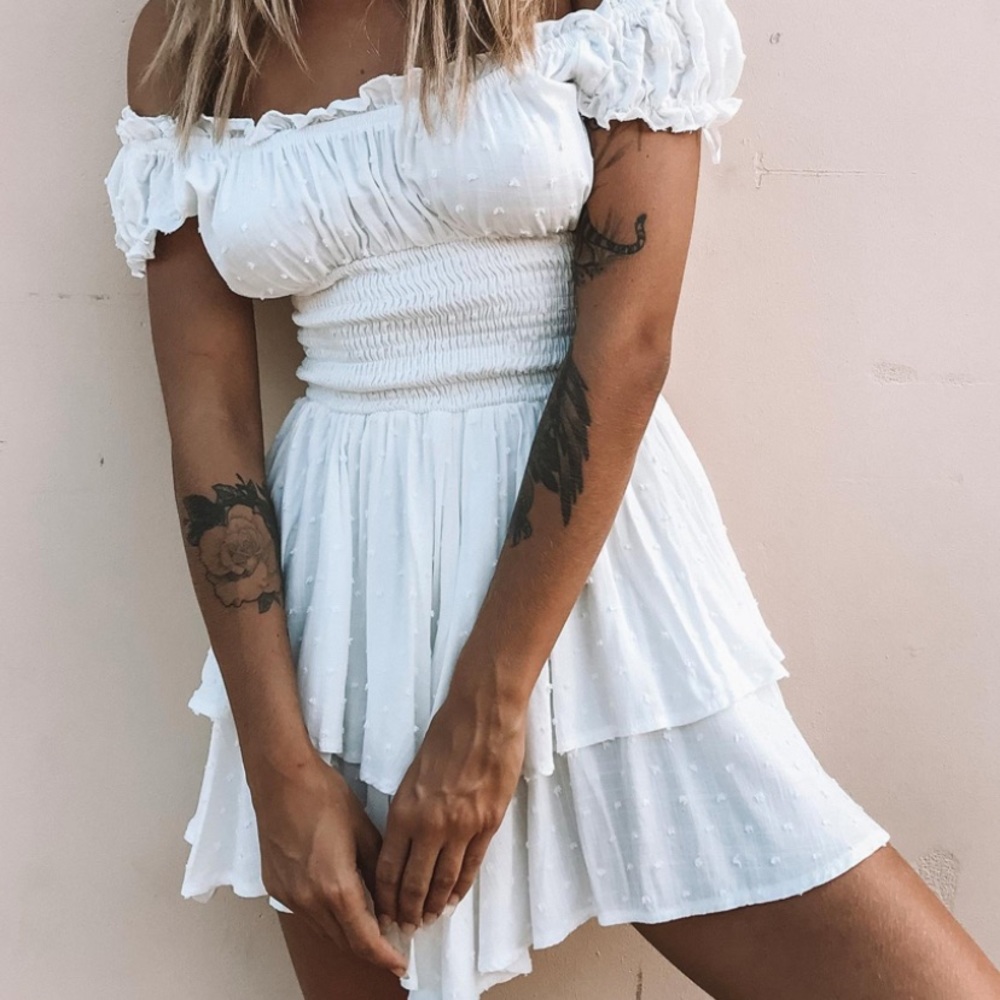 The Love Galore Romper White